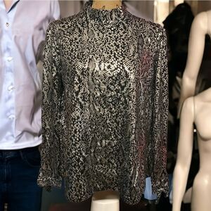 Michael Kors Snake Print Top Size L